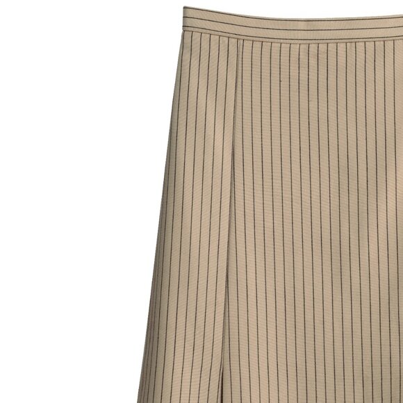 Sundazed (Germany) Vintage Schurwolle Twill Inverted Pleat A-Line Midi Skirt - Picture 5 of 9